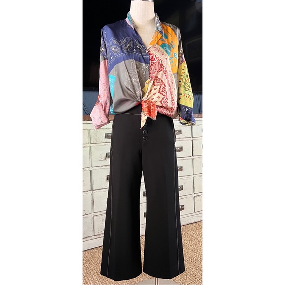 Johnny Was Dakota Adelaide Silk Blouse M - Picture 4 of 14